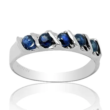  Классическое кольцо из серебра 925 пробы с драгоценным камнем для офисной женщины, Серебряное кольцо с натуральным сапфиром 2 мм, кольцо из стерлингового серебра с сапфиром
