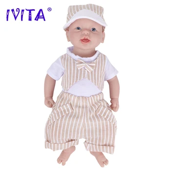  IVITA WB1555 14,56 дюйма 1,65 кг 100% Силиконовая Кукла-Реборн Реалистичные Неокрашенные Куклы Для Мальчиков Мягкие Детские Поделки Пустые Детские Игрушки