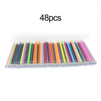  Разноцветная гелевая ручка 1,0 мм, Флуоресцентные заправки, Цветной картридж, флэш-ручка, Гладкие чернила, ручки для рисования Граффити, Канцелярские принадлежности для студентов