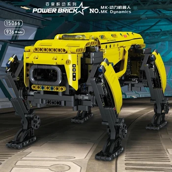  В НАЛИЧИИ 15066 15067 Высокотехнологичные Игрушки APP & RC Моторизованная Модель Большой Собаки Boston Dynamics AlphaDog Строительные Блоки Кирпичи Подарки для детей