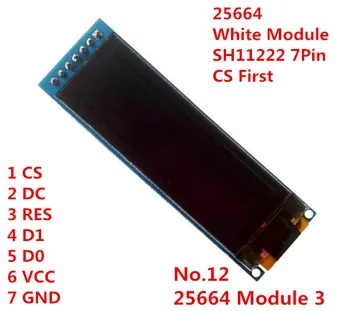  2,08 дюймовый 31PIN SPI Белый/синий/Зеленый OLED-экран SSD1307 128*32 SH1122 256*64 Параллельный/I2C Интерфейс 8bit 6800 8080