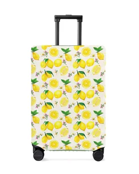  Летний Идиллический Фруктовый Лимонно-Зеленый Чехол для багажа, Эластичный чехол для багажа, Чехол для чемодана, Пылезащитный чехол, Аксессуары для путешествий