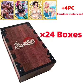  Оптовые продажи 4/12/24 коробки Demon Slayer Collection Card Booster Box Чехол Полный Набор Из 36 Упаковок Игровых Карт с ограничениями по Cp, Настольные Игрушки