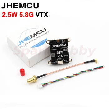  JHEMCU 2,5 Вт 5,8 Г VTX Передача изображения и видео 5,8 ГГц 40CH 2-6 S Lipo Встроенный Микрофонный Радиатор Для Радиоуправляемых FPV-систем Дальнего действия Дронов