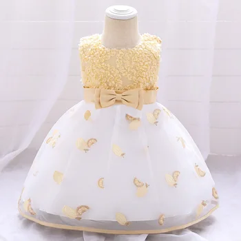  Детское платье Принцессы Новое Платье с вышитым принтом для девочек, юбка из пряжи в Полнолуние, Юбка для Маленьких Девочек