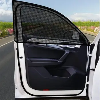  2 ШТ Экран окна автомобиля, дверная крышка, УФ-защита, солнцезащитная сетка, автомобильный передний и задний солнцезащитный козырек, автозапчасти, солнцезащитный козырек для окна автомобиля