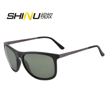  SHINU Мужские Винтажные Ацетатные Поляризованные Солнцезащитные очки Классический Бренд Солнцезащитные очки для близорукости Очки Для Вождения рыболовные очки custom 5001