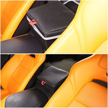  Для Chevrolet Corvette C7 2014 2015 2016 2017 2018 2019, Черный Автомобильный Подлокотник, Коробка для хранения, Органайзер, Автомобильные Аксессуары
