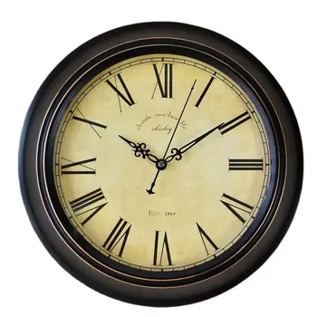  Старинные большие настенные часы Металлический американский ретро часовой механизм для гостиной Бесшумные креативные классические часы Reloj Cocina Подарок FZ497