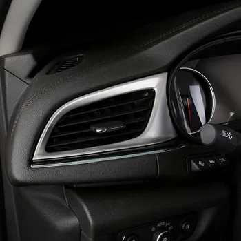  Для Opel Insignia 2017 2018 2019 Кондиционер из нержавеющей стали на выходе Вентиляционная рамка панель Крышка Отделка аксессуары для укладки автомобилей 2 шт