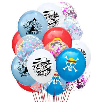  Цельная тематическая вечеринка, День рождения, Макет сцены фестиваля, Мультфильм Lufei, детский латексный воздушный шар, украшения, Globos 10 шт.