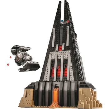  1090 шт. Вулканический замок Усовершенствованный истребитель 75251 Строительные блоки игрушки, совместимые с моделью