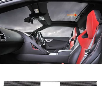  Для Jaguar F-TYPE 2013-2022 мягкий автомобильный люк из углеродного волокна, ручка-козырек, накладка, наклейки, автомобильные аксессуары