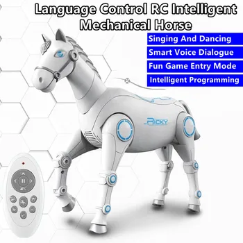  Управление языком Радиоуправляемая Интеллектуальная Механическая лошадь Программирование Веселые Игры Пение и танцы Имитация животных на дистанционном управлении Игрушка