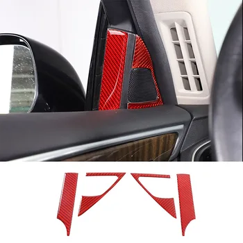  Для 2015-2022 Infiniti Q50L Мягкий автомобильный дверной рожок из углеродного волокна, накладка на панель, наклейка, Аксессуары для защиты салона автомобиля, 4 шт.