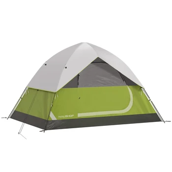  HAUSHOF-Палатка для кемпинга на открытом воздухе со снежной юбкой, двухслойная, водонепроницаемая, для пеших прогулок, треккинга, для 2 или 4 человек