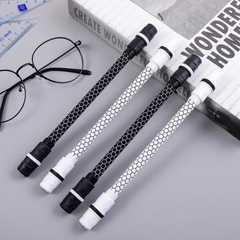  Креативная Противоударная Черно-белая Прядильная ручка для начинающих, Прядильная ручка, Подвижная ручка