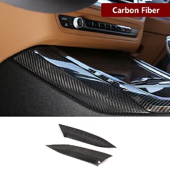  Для BMW 3 Серии G20 G28 Из Настоящего Углеродного волокна Центральный механизм управления Боковая накладка Для укладки Аксессуаров интерьера Автомобиля