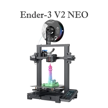  3D-принтер Creality Ender-3 V2/Ender 3 V2 NEO 3D-принтер возобновляет печать 32 бит Slilent Mianboard UI и 4.3-дюймовая цветная ЖК-стеклянная кровать
