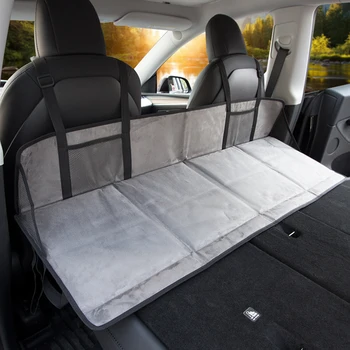  Складная автомобильная подстилка на заднем сиденье, Не надувная кровать для модели Tesla 3 Y, Спящая в машине, Кровать для путешествий, Аксессуары для кемпинга на внедорожниках