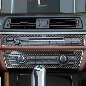  Наклейка из Углеродного волокна, модификация панели Центральной консоли автомобиля, накладка для BMW 5 серии 528 525li F10, автомобильные внутренние аксессуары