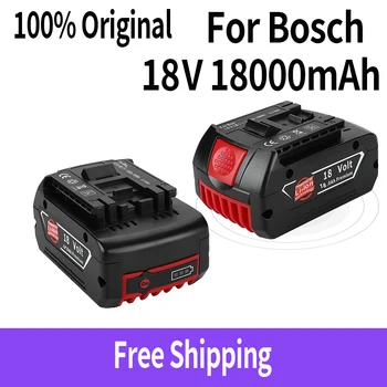  Для электроинструментов 18V Bosch 18000mAh Аккумуляторная Батарея со светодиодной литий-ионной Заменой BAT609, BAT609G, BAT618, BAT618G, BAT614