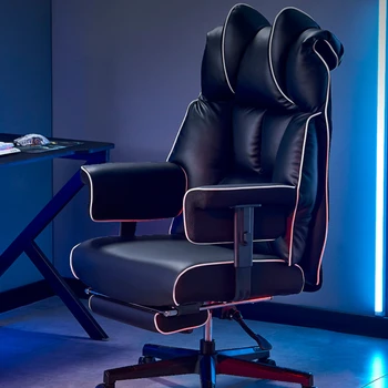  Офисные кресла для игр в гостиной, мобильные вращающиеся компьютерные офисные кресла с откидывающейся спинкой, Роскошная офисная мебель Sillon WZ50OC