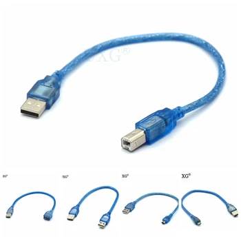  Удлинительный кабель для принтера USB 2.0 Micro Mini Male To B Female Компьютерный кабель, кабель-конвертер, Соединительная линия для компьютера, ПК, ноутбука