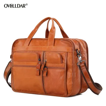  Новый мужской портфель из коровьей кожи, мужская сумка-мессенджер, Винтажная сумка для ноутбука, Мужская сумка для документов, офисная сумка для мужчин