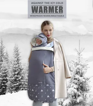  Зимняя ветрозащитная детская накидка с драпировкой, спальный мешок на открытом воздухе, теплое одеяло, детский поясной стул, плащ-слинг, утолщенное пеленание