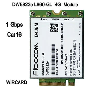  WIRCARD DW5822e L860-GL D4J5M 4G Модуль 1 Гбит/с Cat16 4G Карта M.2 Для Ноутбука dell Inspiron 7490