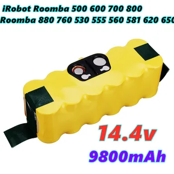  Neue 14,4 V 9800mAh Ersatz Ni-Mh Akku für iRobot Roomba 500 600 700 800 Serie für roomba 880 760 530 555 560 581 620 650