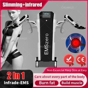  Новейшая lnfrade-EMS 2 в 1 для физического здоровья, потери веса, черный внешний вид, машина для похудения с инфракрасным нагревом