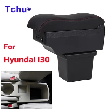  Для Hyundai i30 подлокотник коробка Для Hyundai i30 автомобильный подлокотник коробка Внутренняя модификация USB зарядка Пепельница Автомобильные Аксессуары