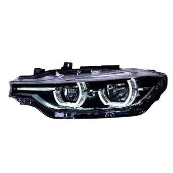  Автомобильный светильник для BMW F30 F35 318 320 325 328 330 335 2013-2015 Год Полная светодиодная фара Angel Eyes