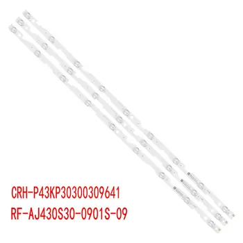  3 шт./компл. 9LED светодиодная лента для Sharp LC-43FG5242E LC-43UI7252E CRH-P43KP30300309641-REV1.1 BC RF-AJ430S30-0901S-09 LC430EQY-SH M1