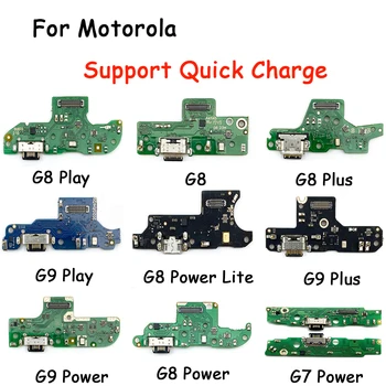  1 шт. Протестированный USB-разъем для зарядки док-станции, плата для зарядки, гибкий ленточный кабель для Motorola Moto G6 G7 G8 G9 Play Plus Power Lite