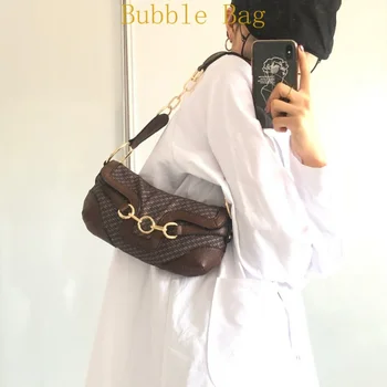  Британский ретро узор с фиксирующей головкой, металлическая сумка через плечо, сумка для подмышек, женская сумка