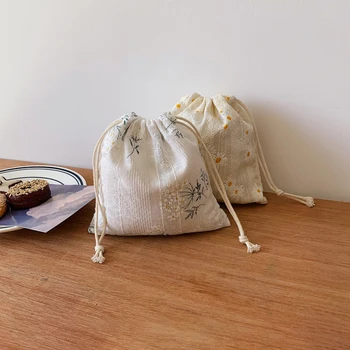  Женщина изделия косметические Дейзи чехол для хранения авоську милый маленький портмоне DIY шнурок сумка для путешествий пыли сумки