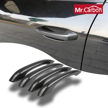  Отделка внешней дверной ручки автомобиля из углеродного волокна Для Porsche MACAN Cayenne Panamera 718 911, аксессуары для внешнего оформления