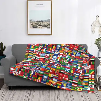  Одеяло с рисунком Мирового флага, Фланелевое Летнее Одеяло Freedom Earth, Многофункциональное Ультра Теплое Одеяло для дивана, Одеяло для путешествий
