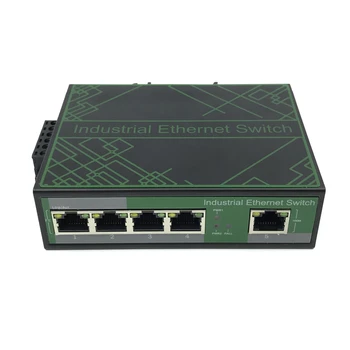  Промышленный мощный Неуправляемый 10/100 М 4-портовый 5-портовый промышленный коммутатор Ethernet для видеонаблюдения, гигабитный коммутатор сетевой стойки