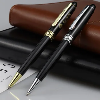  Производитель Бизнес Офис Металлическая шариковая ручка 0,5 мм 500 ШТ Ручка для подписи Металлическая Рекламная Подарочная ручка Оптом