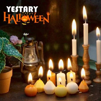  Аксессуары для кукол YESTARY BJD, Свечи на Хэллоуин, 9 шт. набор для 1/6 кукольного домика Blythe Ob11, миниатюрные украшения, игрушки, миниатюрные предметы
