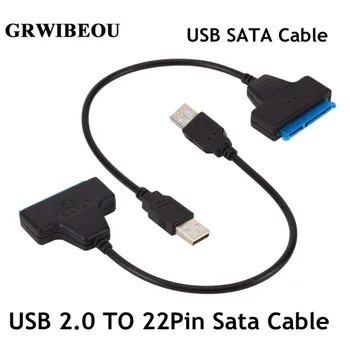  Кабель USB Sata, адаптер Sata к USB 2,0, Компьютерные разъемы, кабель-адаптер Usb Sata, Поддержка 2,5 Дюйм(ов) SSD Hdd, жесткий диск