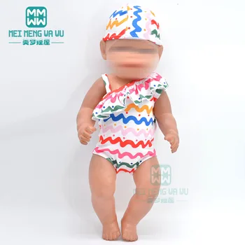  Кукольная одежда для 43-сантиметровой игрушки, аксессуары для новорожденных кукол и американская кукольная мода, детская юбка, купальник, радужное бикини