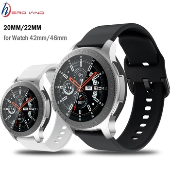  22 мм 20 мм Силиконовый Ремешок для Samsung Galaxy 46 мм 42 мм Gear S3 S2 Active 2 Ремешок для Huami Amazfit GTR GTS Bip Huawei Watch GT 2