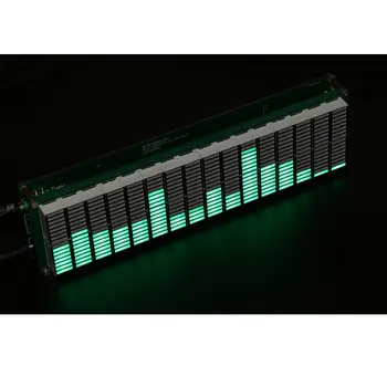  AIYIMA 16-уровневый светодиодный музыкальный индикатор звукового спектра, плата усилителя зеленого Цвета, регулируемая скорость С режимом AGC, наборы DIY