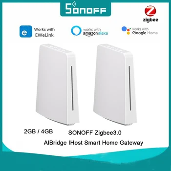  SONOFF IHost Smart Home Hub AIBridge Zigbee Gateway Matter Hub Частный локальный сервер, Совместимый с устройствами Wi-Fi LAN Открытый API