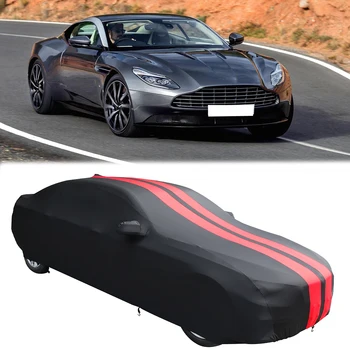 Универсальная для Aston Martin DB11, атласная стрейчевая внутренняя крышка автомобиля, Пылезащитная, изготовленная на заказ, внутренняя защитная крышка автомобиля